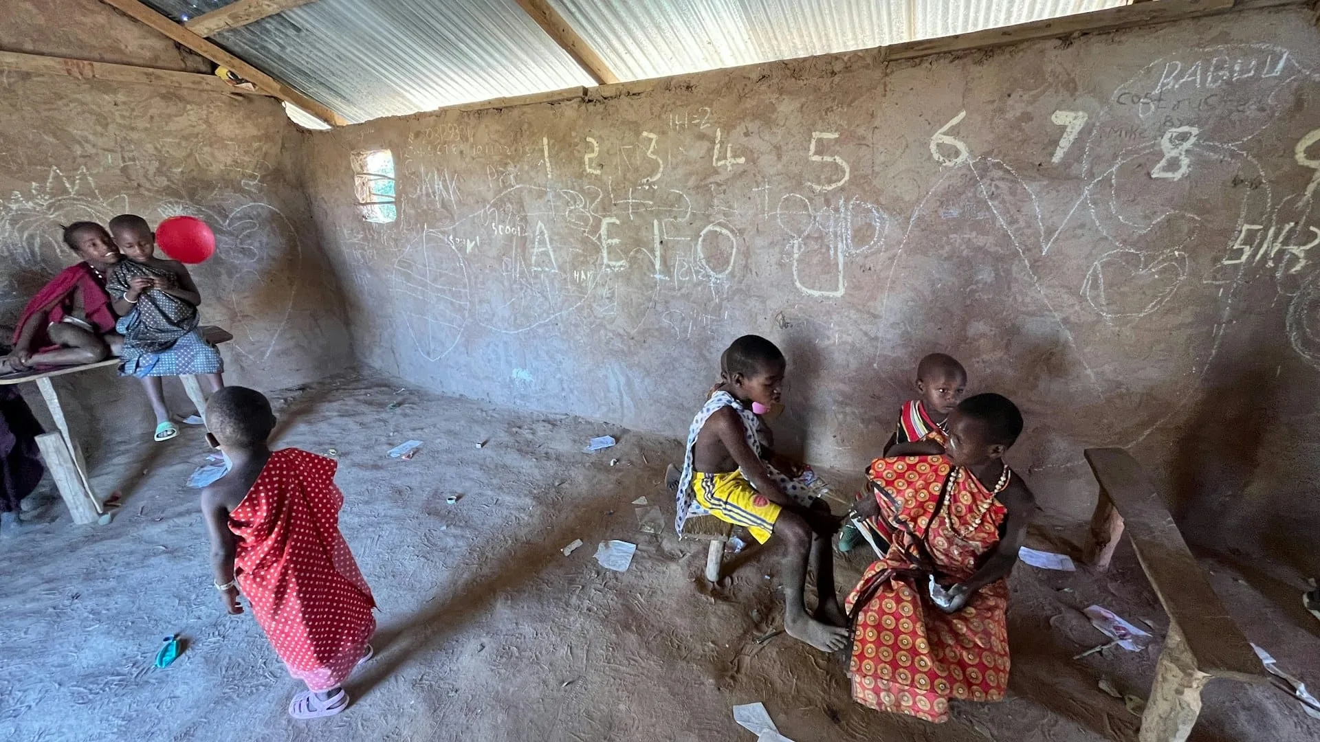Children learning together in a classroom